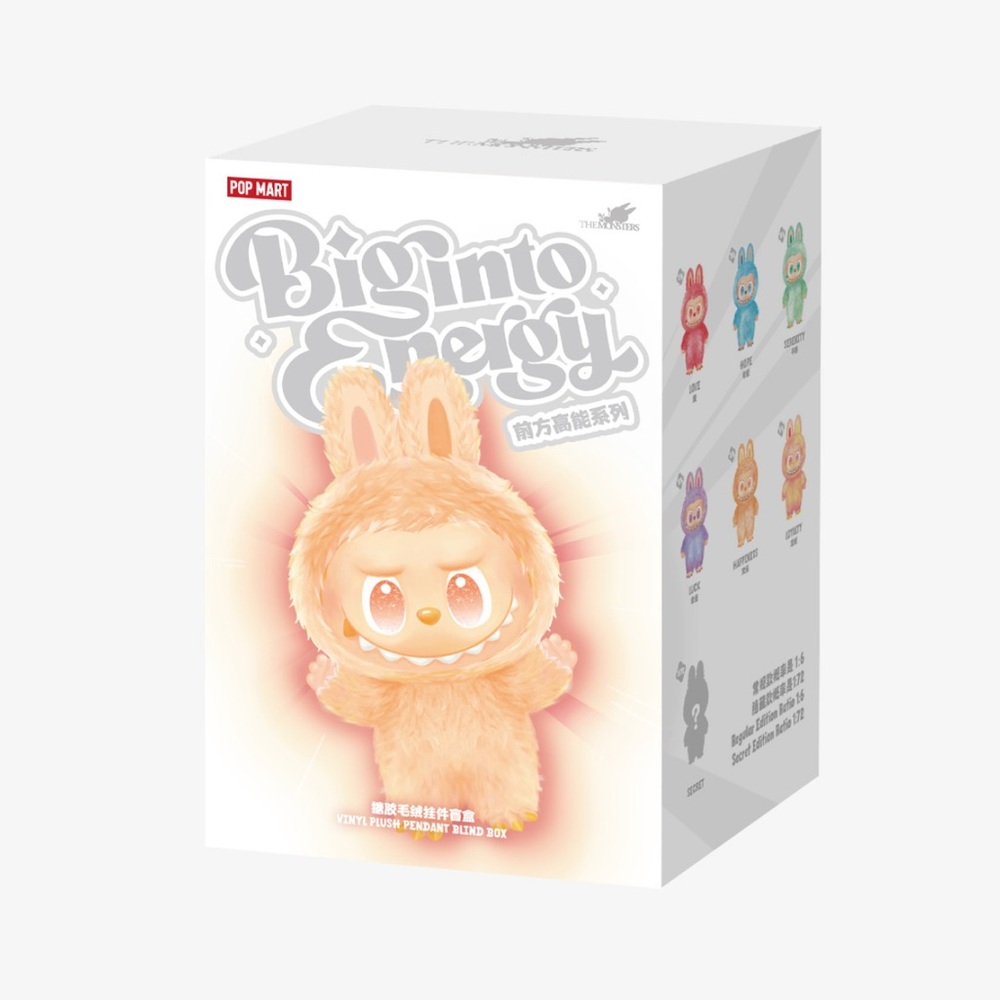 BNIB The Monsters Labubu Big Into Energy Vinyl Plush Pendant